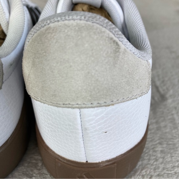 Adidas VL 3.0 Court Shoes Womens Size 7 White Black Classic Sneaker Casual - Picture 8 of 11